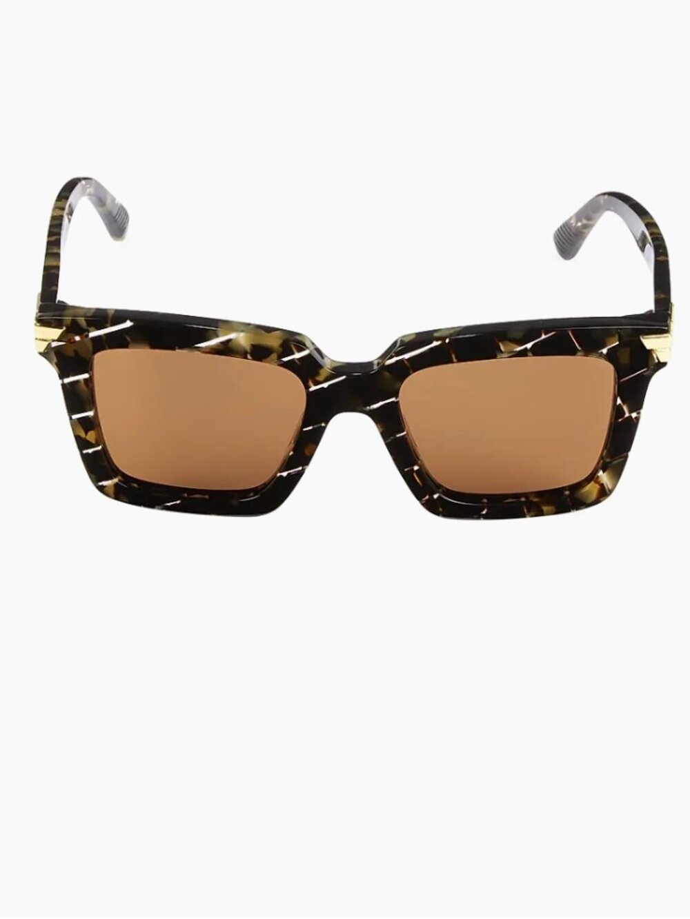 Bottega Veneta BV1005S 53MM Square Sunglasses Black Havana Brown (007)